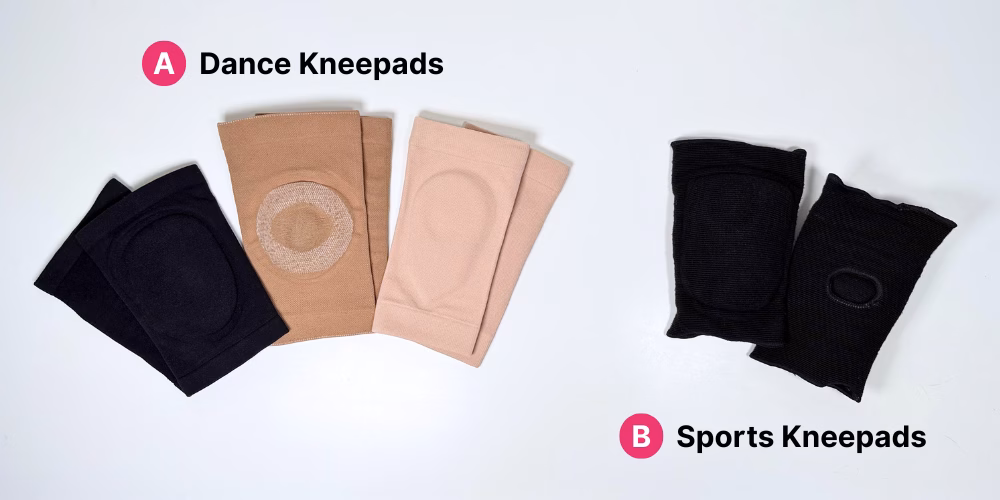 examples of dance kneepads for floorwork